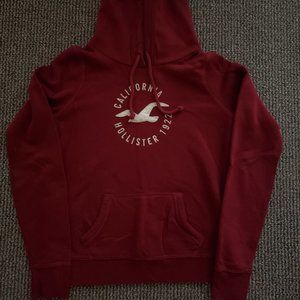 Hollister Co California 1922 Sweatshirt Hoodie Cranberry Maroon Medium